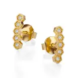 Kolczyki złote z diamentami